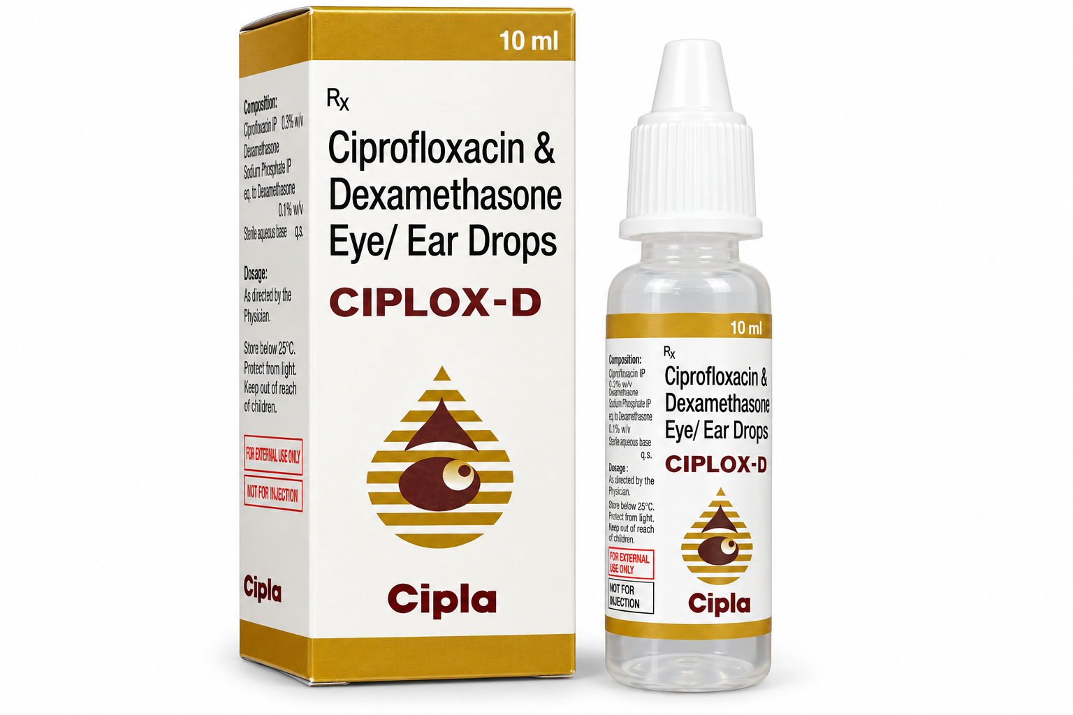 Ciplox D Eye and Ear Drops Packaging