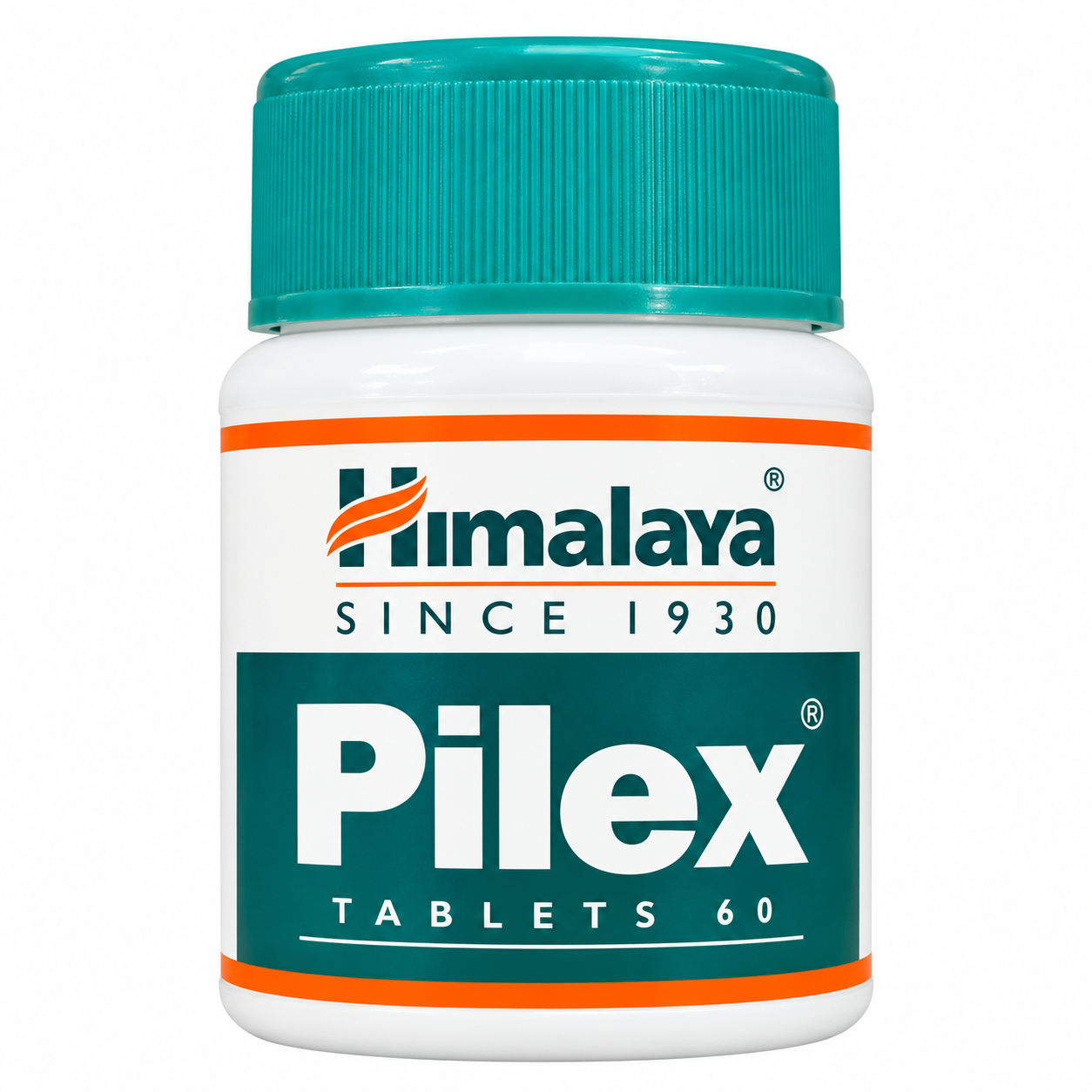 Himalaya Pilex Tablets Bottle on White