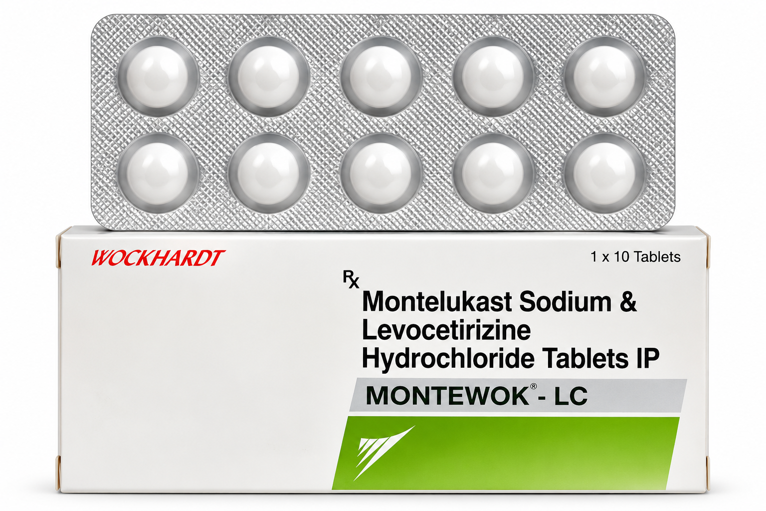 Montelukast Medicine Box and Blister Pack