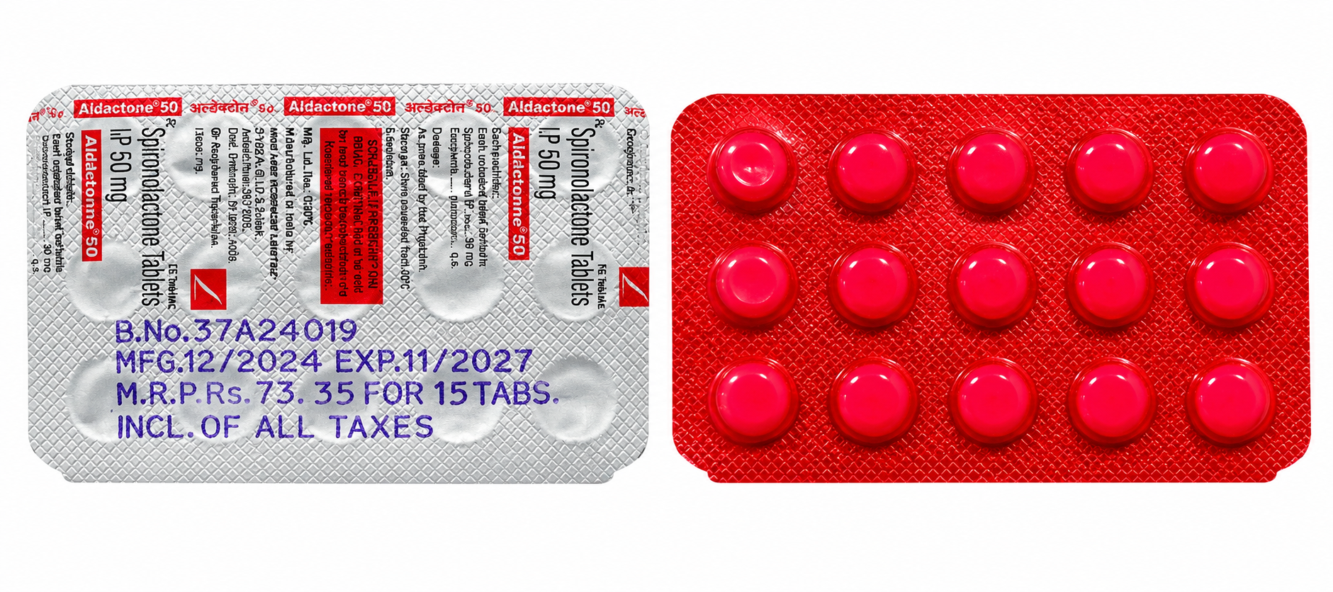 Aldactone 50 Blister Pack Comparison