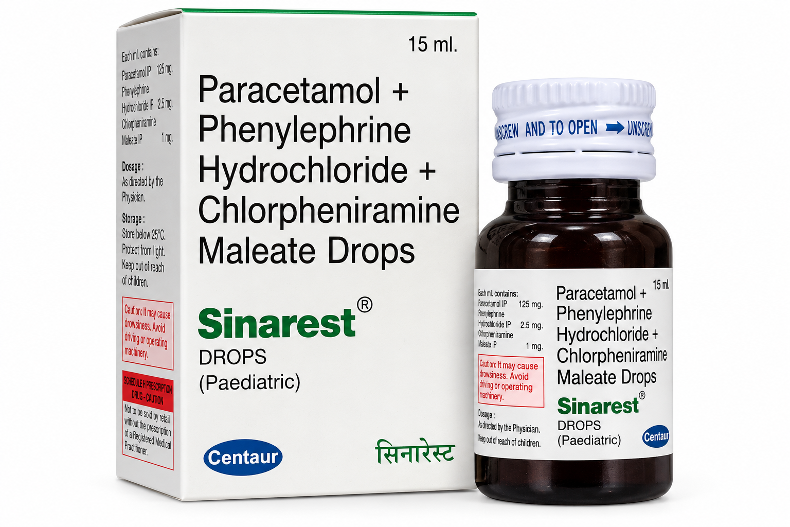 Sinarest Paediatric Drops Product Set