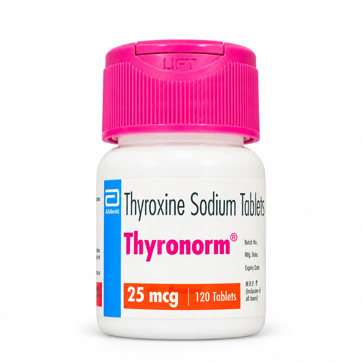 Thyronorm Medicine Bottle Product Shot
