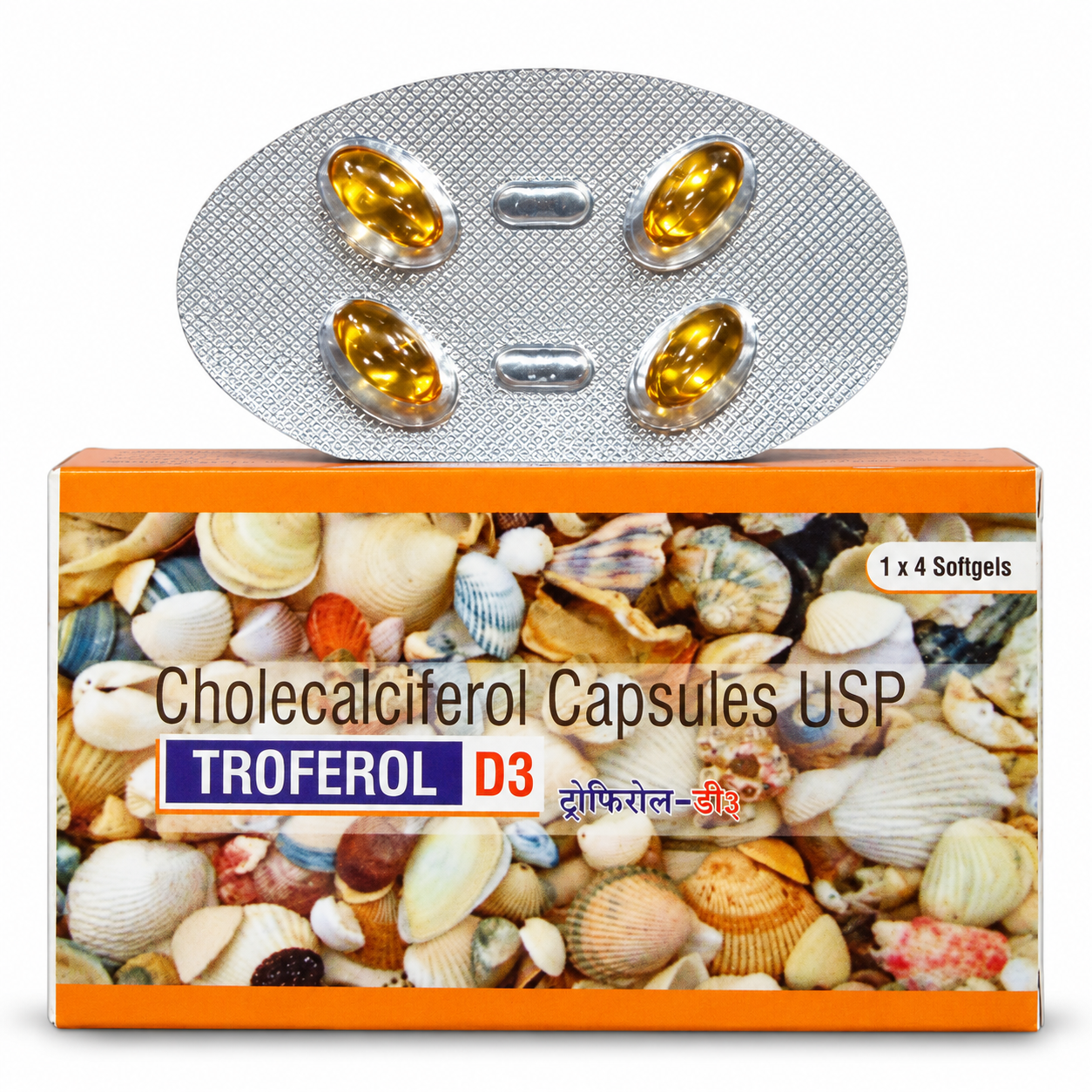 TROFEROL D3 Softgel Capsules Product Shot